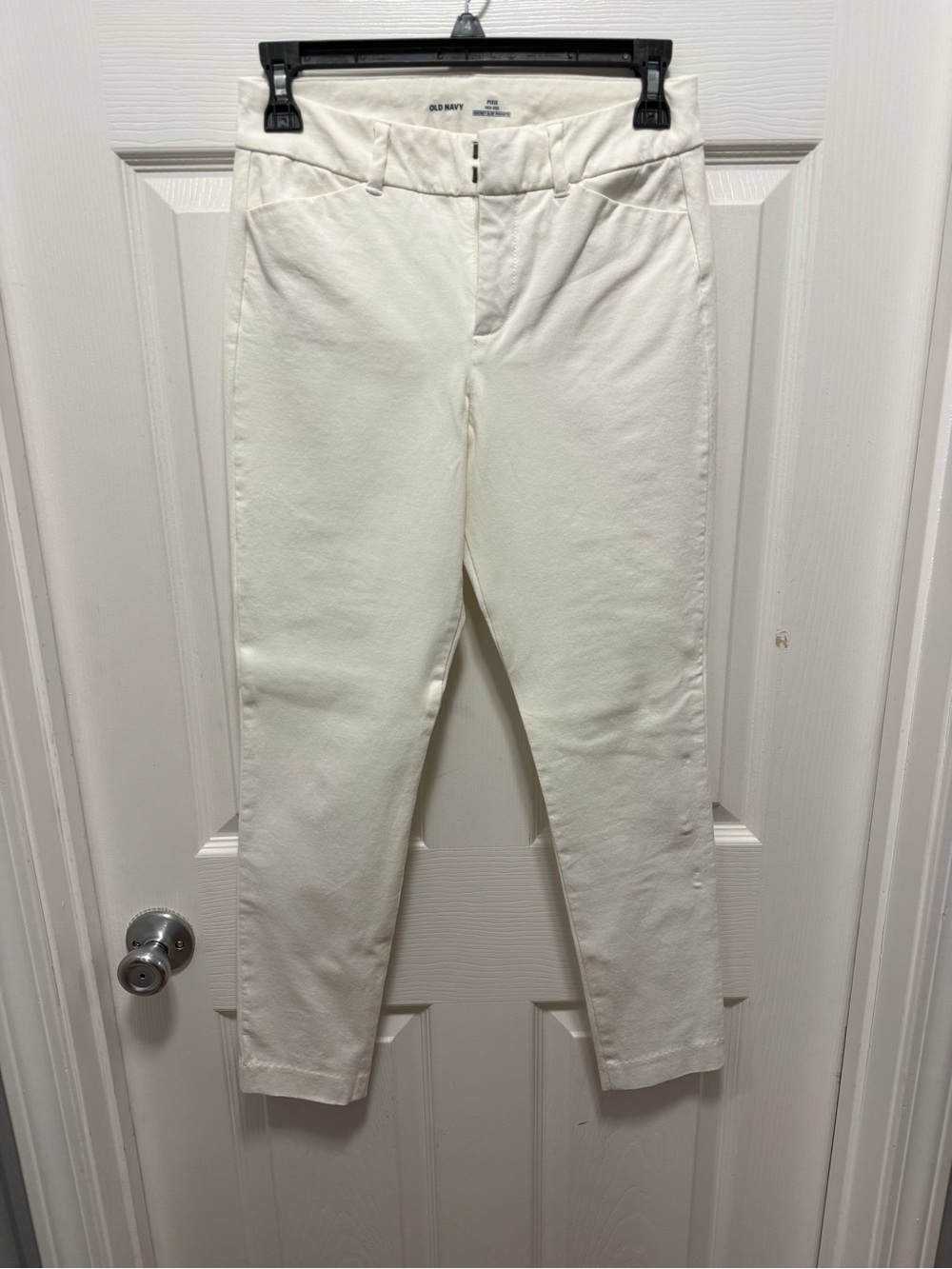 Old Navy Cream High-Rise Pixie Pants